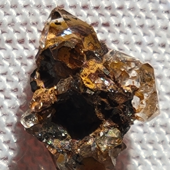 1.55ctw Rare Herkimer Diamond Crystal Cluster Mineral Specimen Rough - Picture 8 of 9